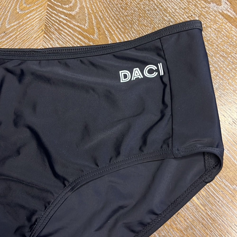 DACI Black High - Waisted Hipster Swimwear Bikini Bottoms S - Picture 4 of 6